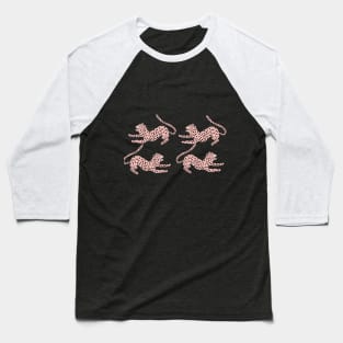 Jungle Leopard - Pink Baseball T-Shirt